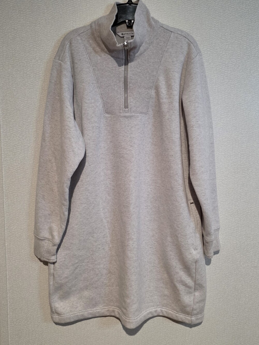 Athleta Cozy Karma 1/2 Zio Dress Long Sleeve Xtra Large Fall Winter Warm